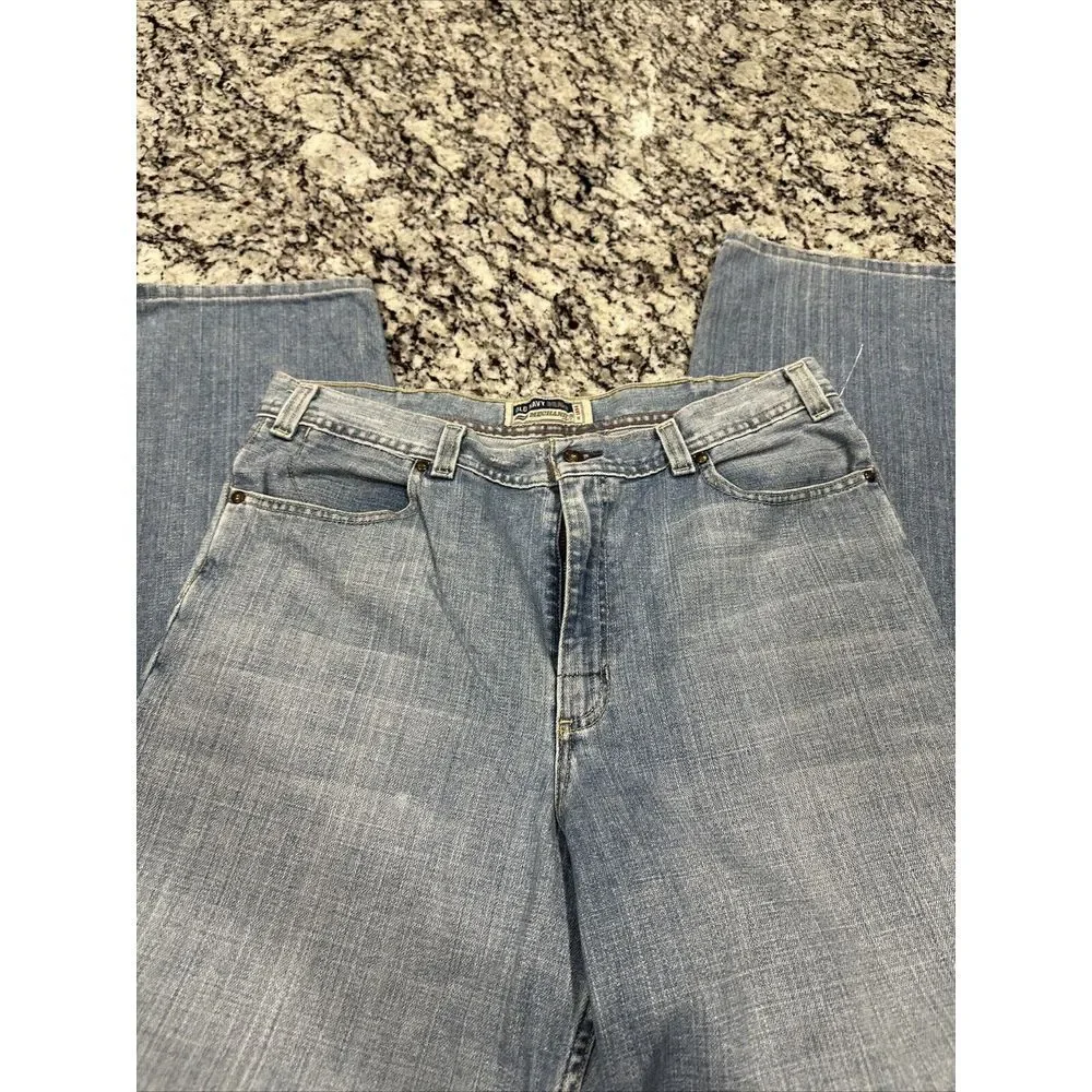 Vintage‎ Y2K Old Navy Mechanic Jeans Mens 36x34 Blue Denim Work Wear Relaxed